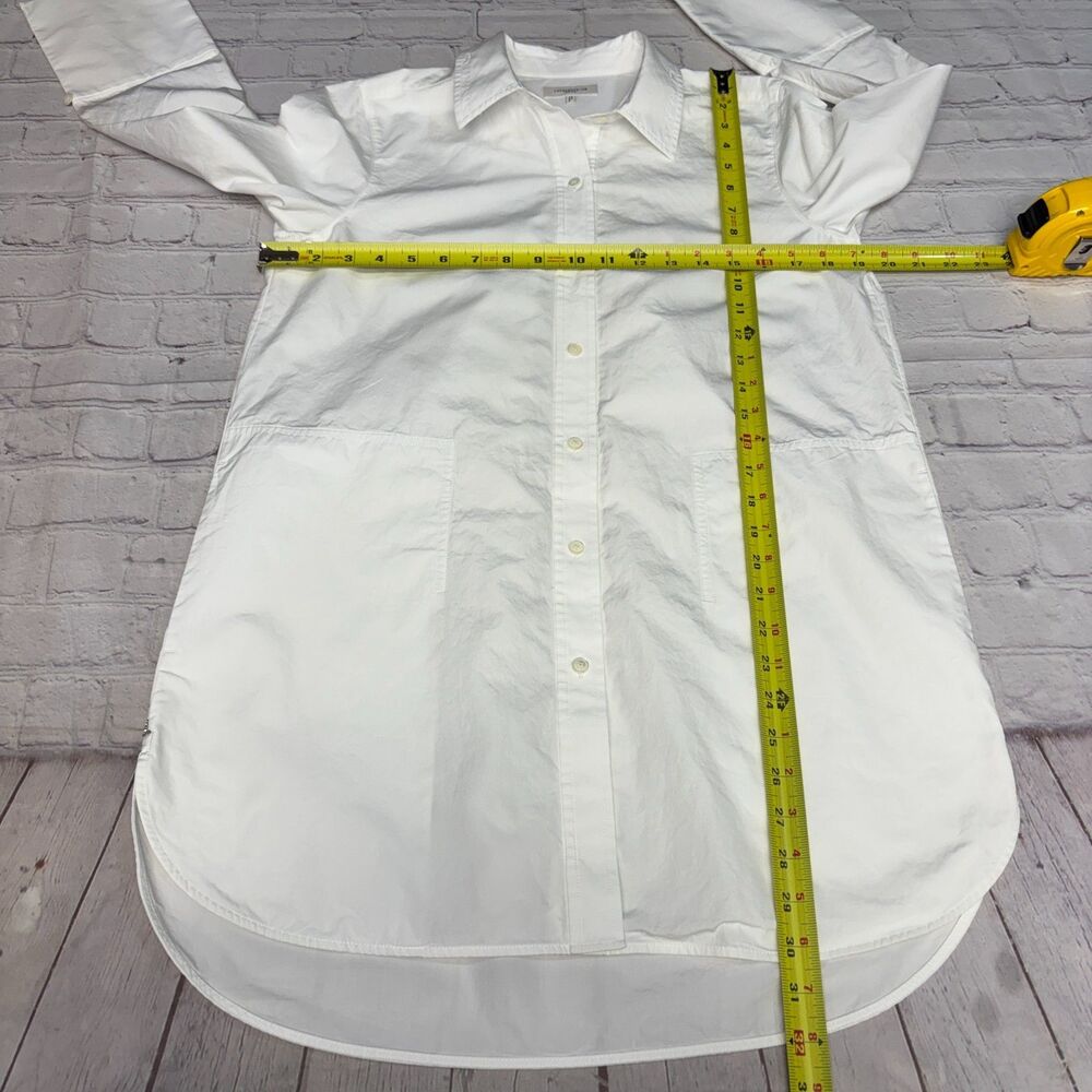 Lafayette 148 New York Women Blouse Top Button Shirt Size Small Cotton D097 -12 - Picture 2 of 15